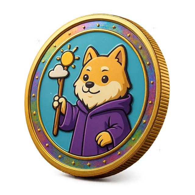 Weather Wizard Dog mascot